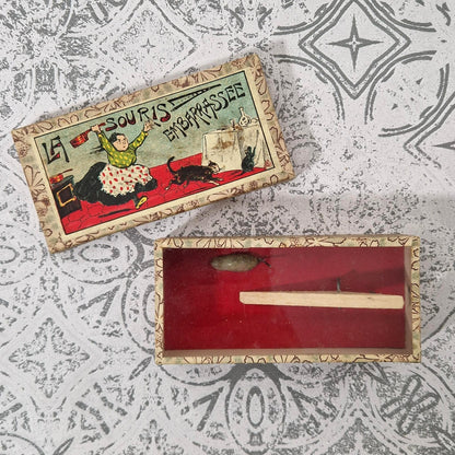 Rare dexterity game "The Embarrassed Mouse" - Circa 1900