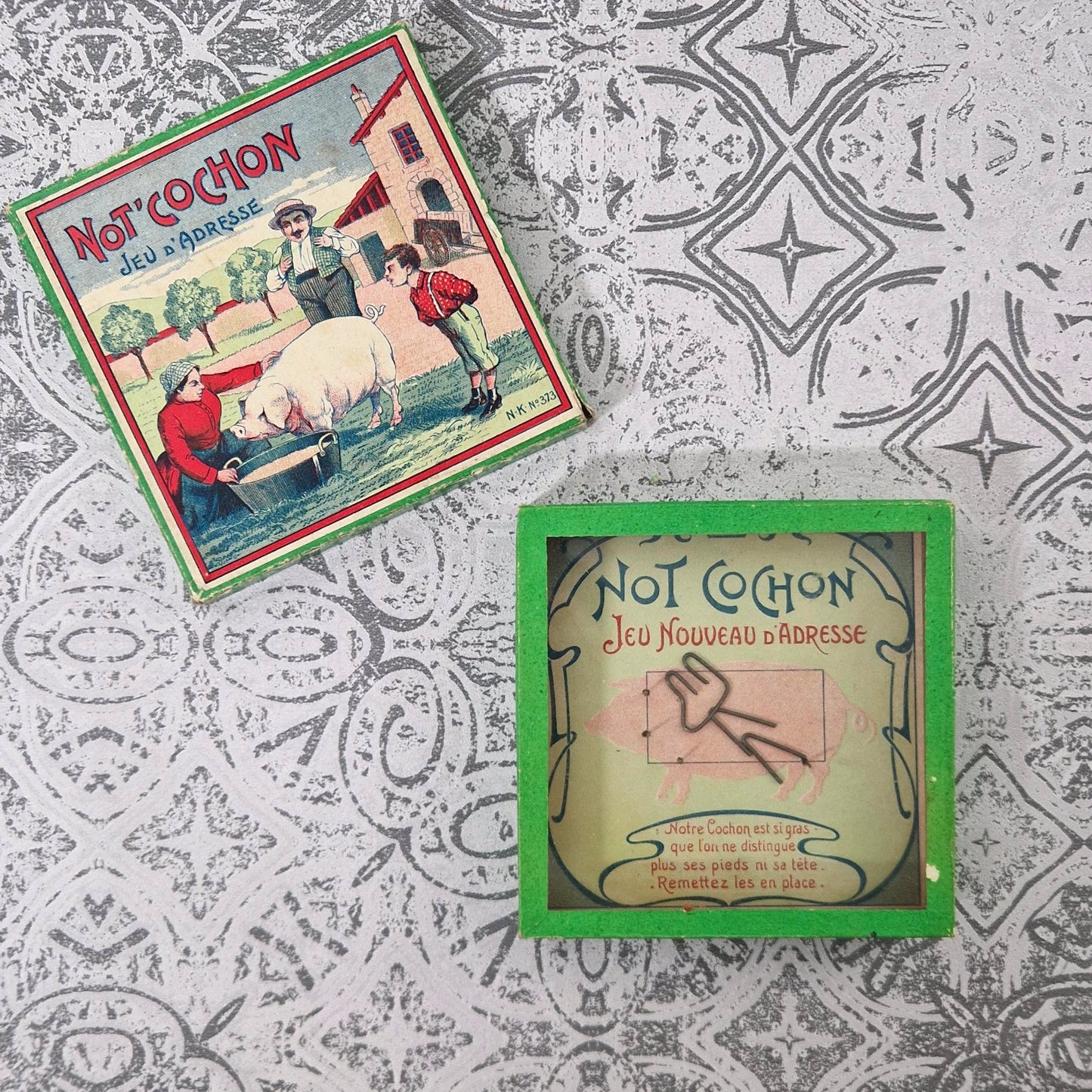 Jeu d’adresse ancien « Not ’ Cochon », Circa 1900