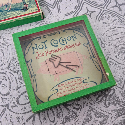 Jeu d’adresse ancien « Not ’ Cochon », Circa 1900