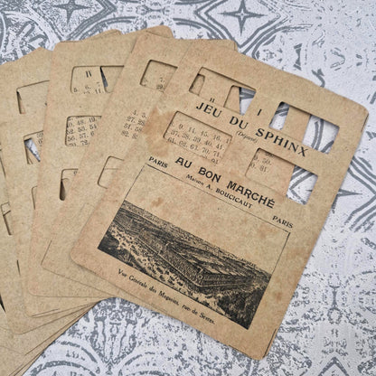 Jeu du Sphinx - Rare jeu publicitaire du Bon Marché, vers 1910