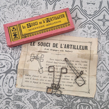 Jeu de patience « Le Souci de l’Artilleur » - M.D. Paris