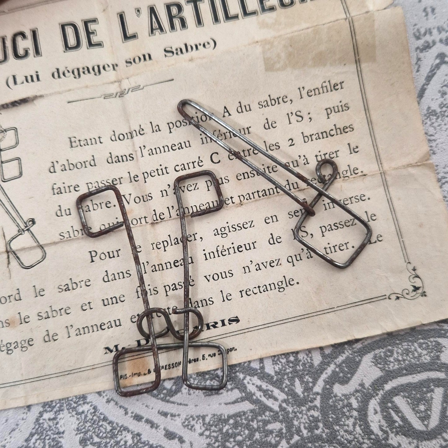 Jeu de patience « Le Souci de l’Artilleur » - M.D. Paris
