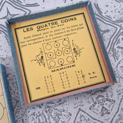 Jeu vers 1900 - « Aux Quatre Coins », N.K. Paris