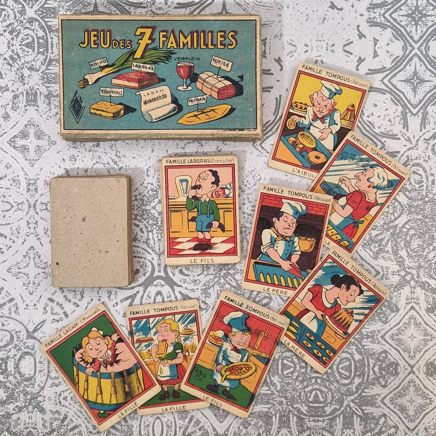 Ancien « Jeu des 7 Familles » - Début XXe