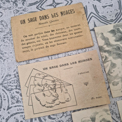 « Un Sage dans les Nuages »,  Puzzle illusionniste Socrate