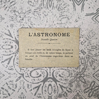 L’Astronome, puzzle récréatif illustré - vers 1900