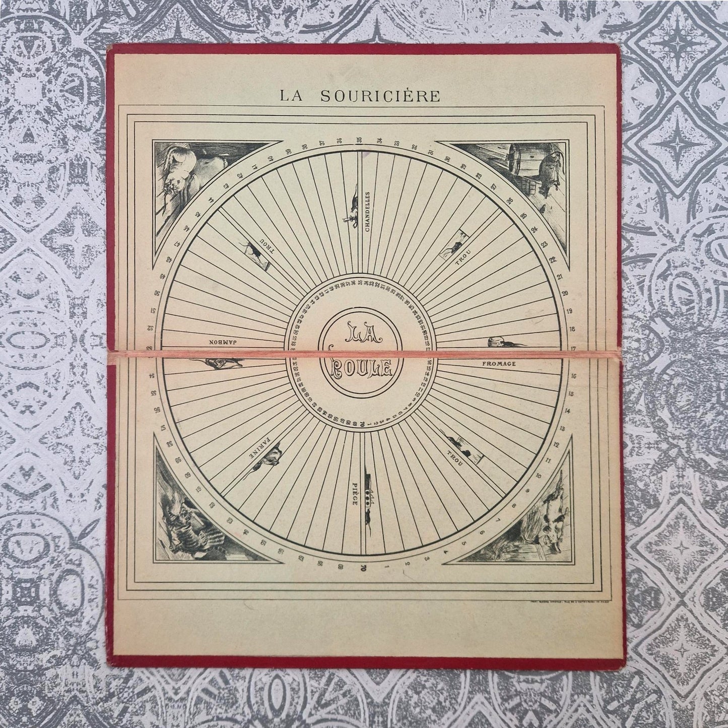 Plateau de jeu “La Souricière / Jeu des Chasseurs” - Vers 1900