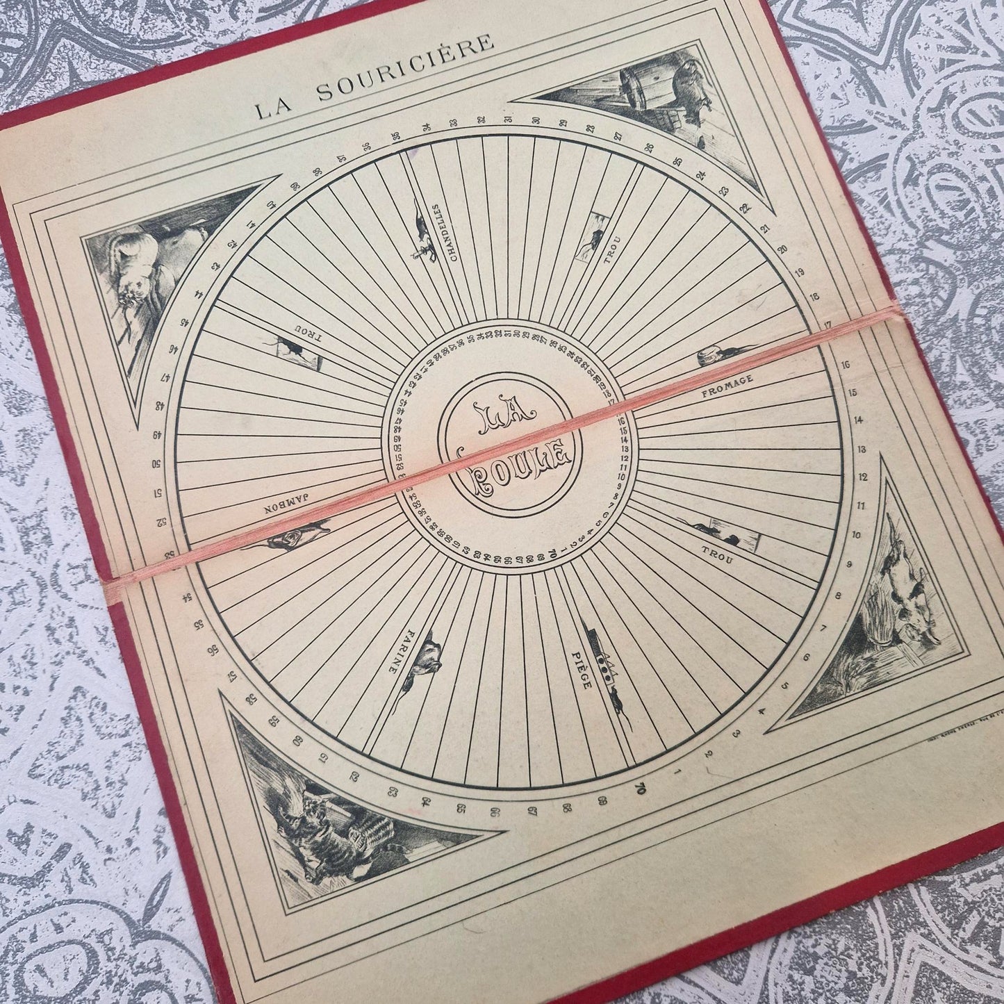 Plateau de jeu “La Souricière / Jeu des Chasseurs” - Vers 1900