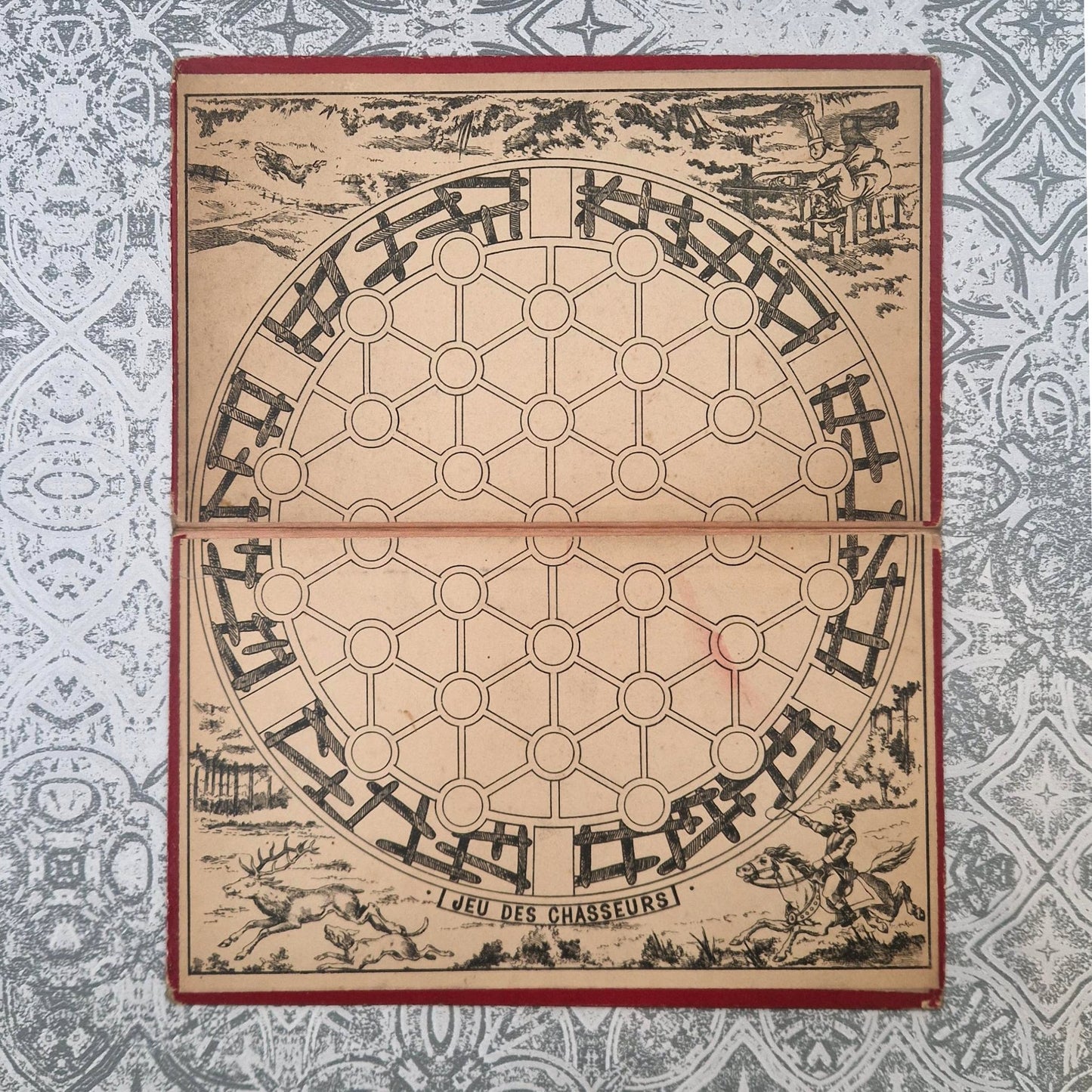 Plateau de jeu “La Souricière / Jeu des Chasseurs” - Vers 1900