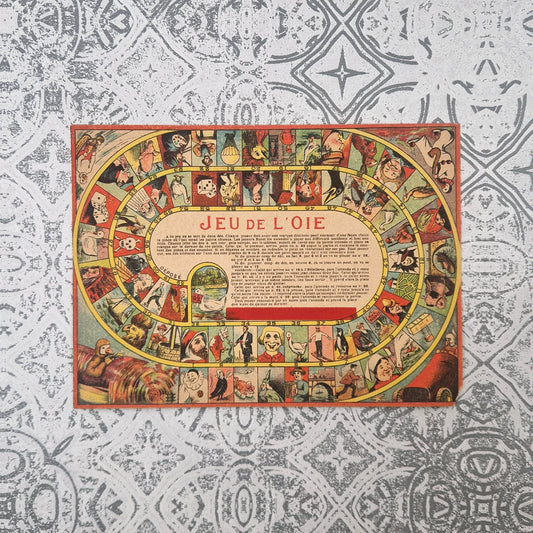 Ancien plateau de Jeu de l’Oie - chromolithographie