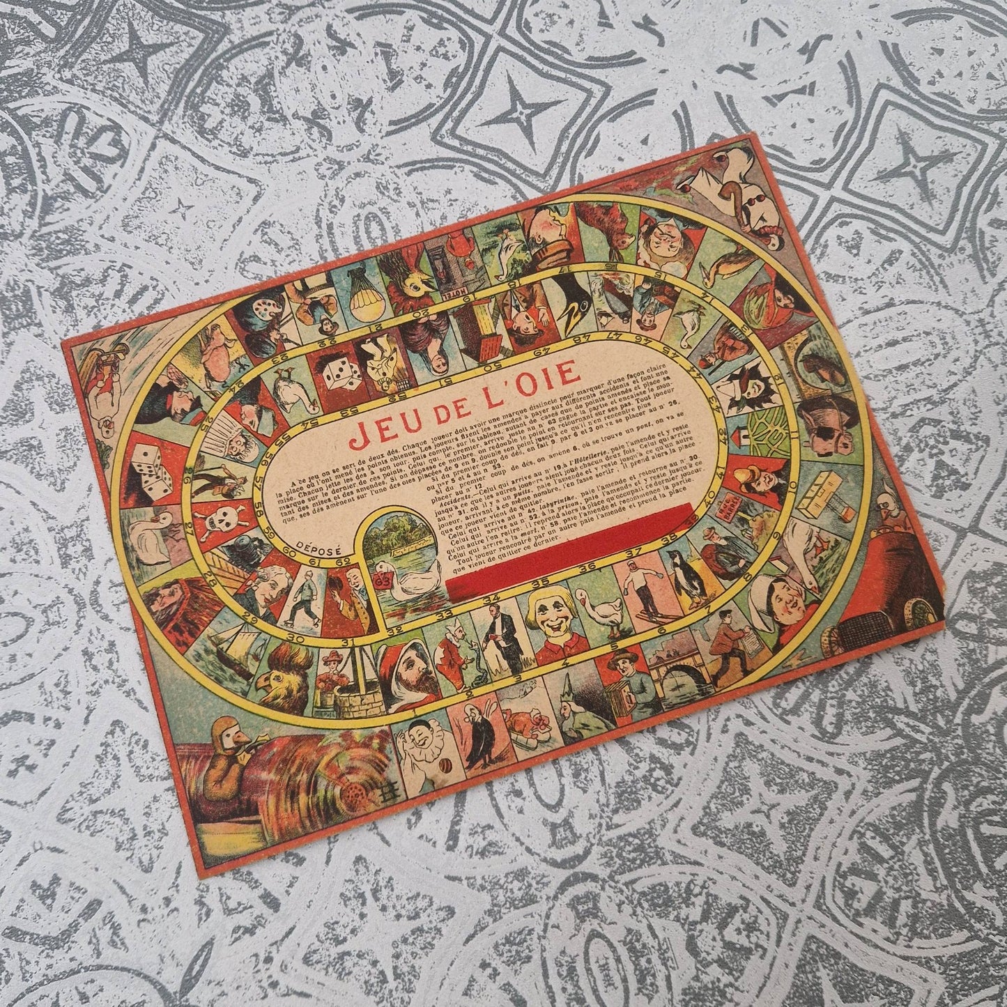 Ancien plateau de Jeu de l’Oie - chromolithographie