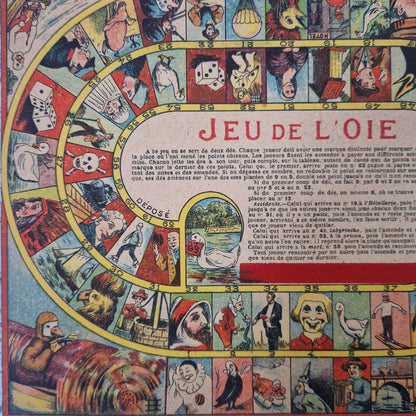 Ancien plateau de Jeu de l’Oie - chromolithographie