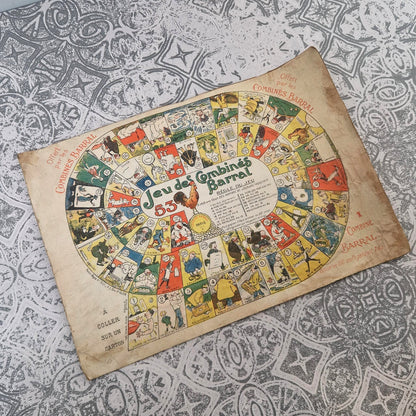 Jeu de l'oie publicitaire – Combinés Barral, Paris