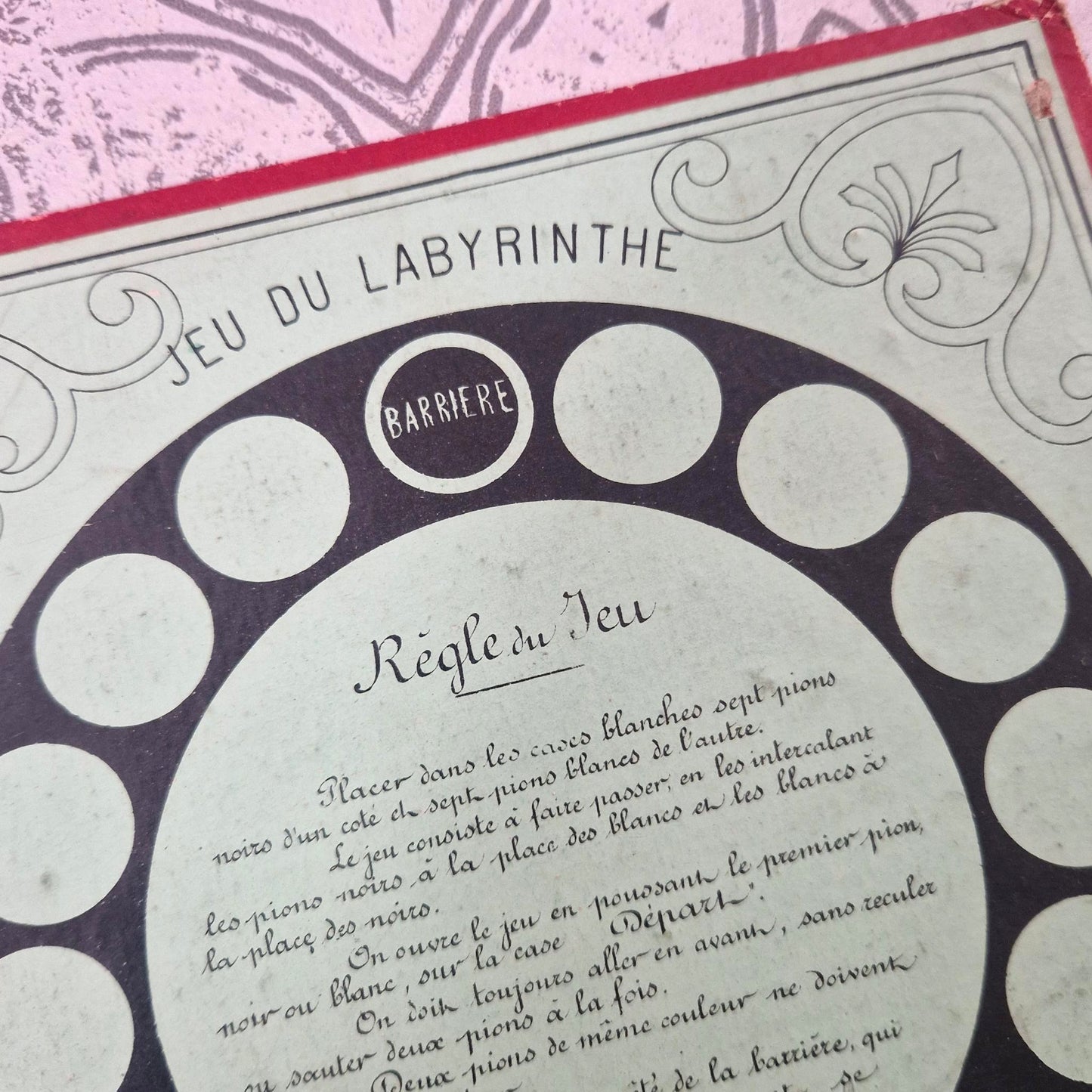 Ancien plateau “Jeu du Labyrinthe” - P. Perret, Paris