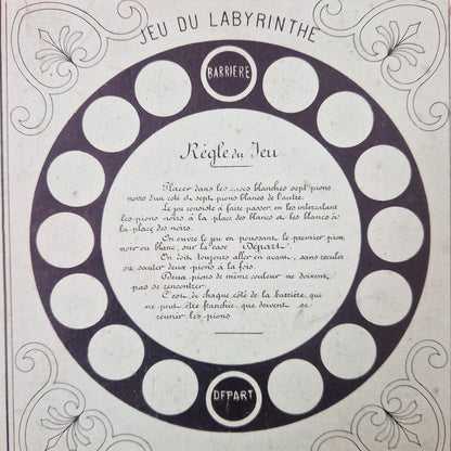 Ancien plateau “Jeu du Labyrinthe” - P. Perret, Paris