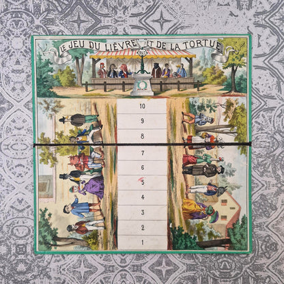 Rare “Jeu du Lièvre et de la Tortue” - A. Lion Fils, XIXe