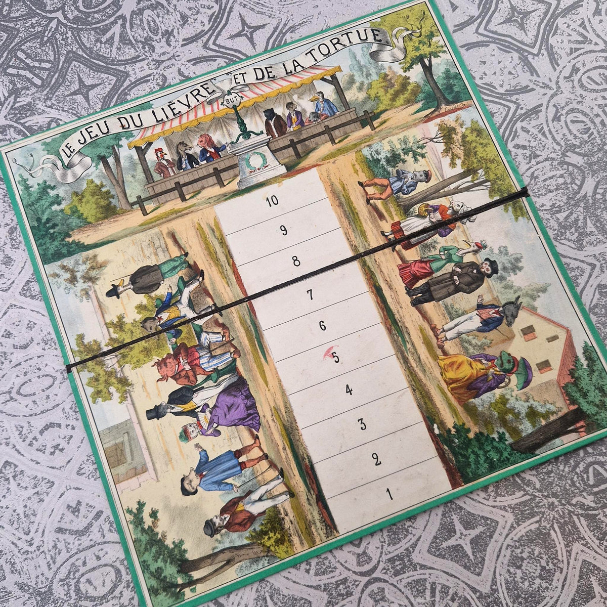 Rare “Jeu du Lièvre et de la Tortue” - A. Lion Fils, XIXe