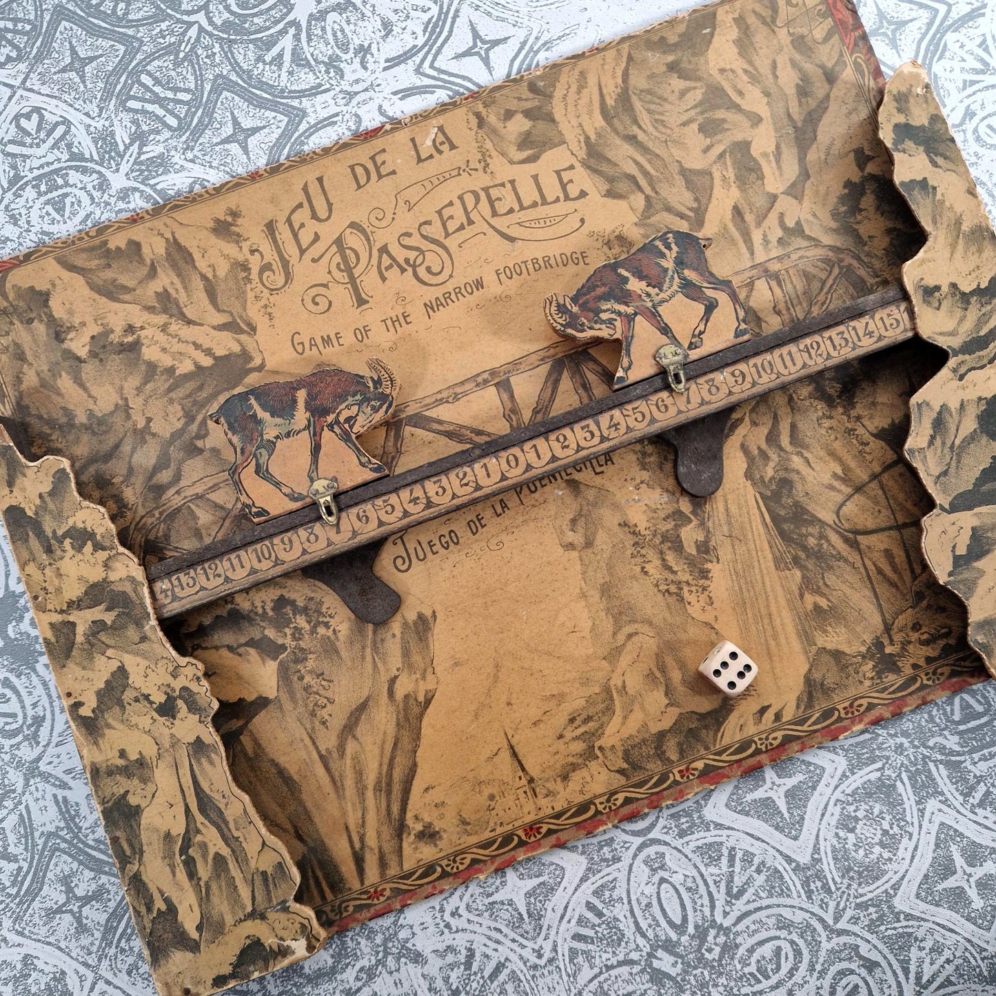 Rare jeu de la Passerelle – Saussine - Fin XIXe