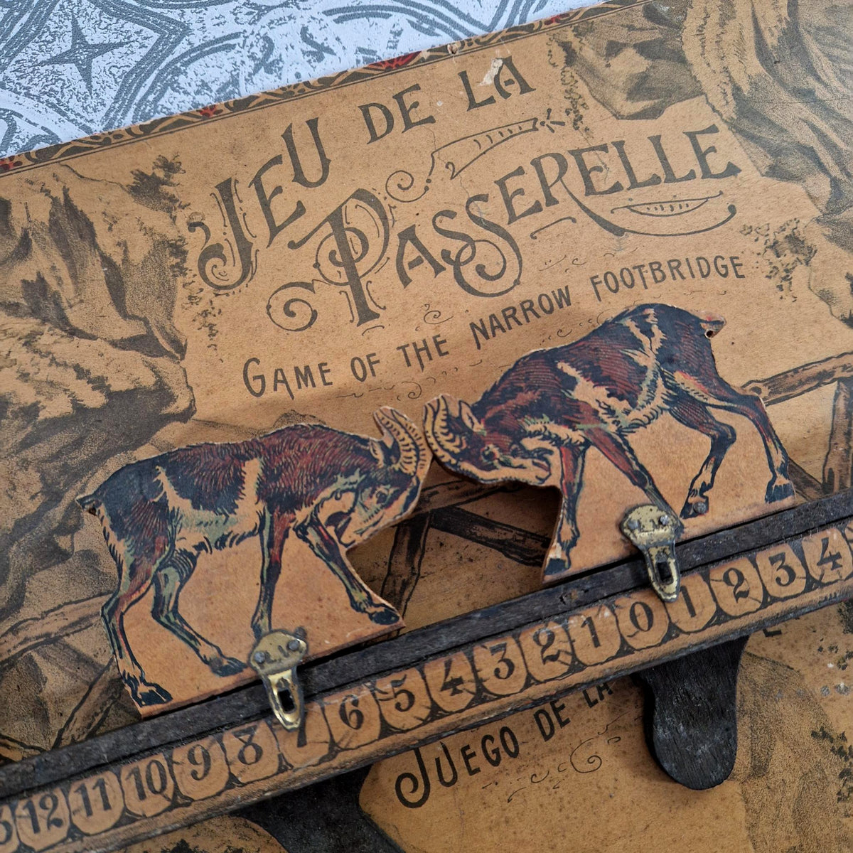Rare jeu de la Passerelle – Saussine - Fin XIXe