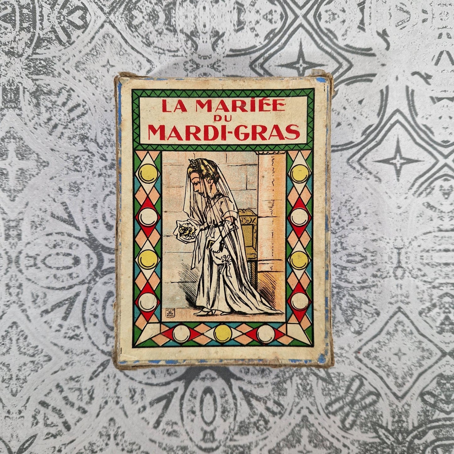 La Mariée du Mardi-Gras - jeu de cartes illustré - Vers 1900