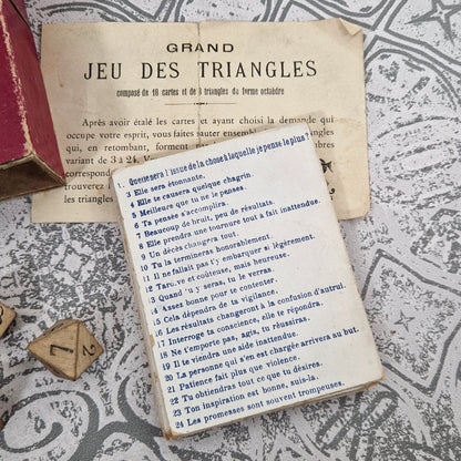 Oracle Enfantin - Ancien jeu des Triangles, vers 1900