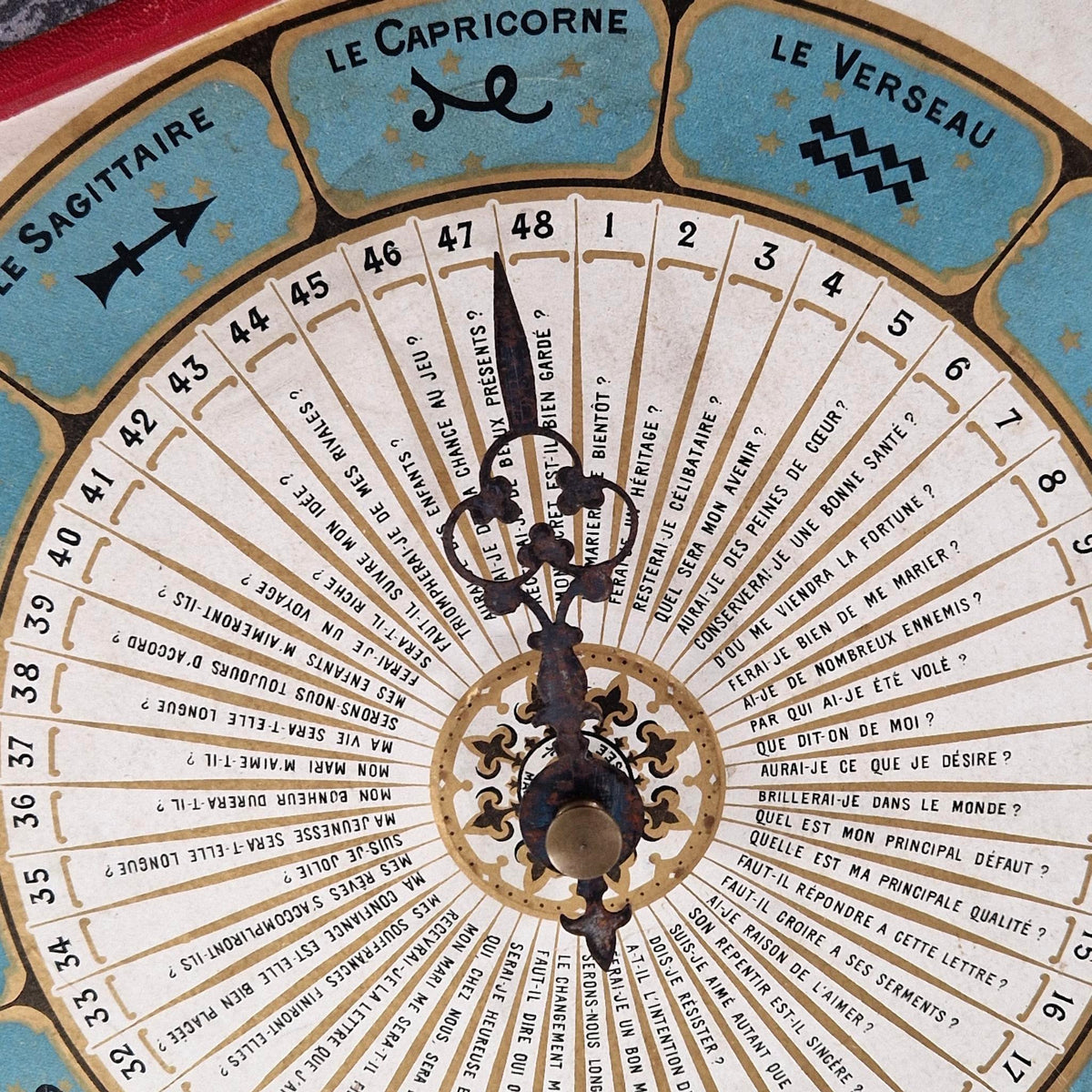 Les prédictions de l'Ange Gabriel - Jeu K.B Paris, Vers 1880