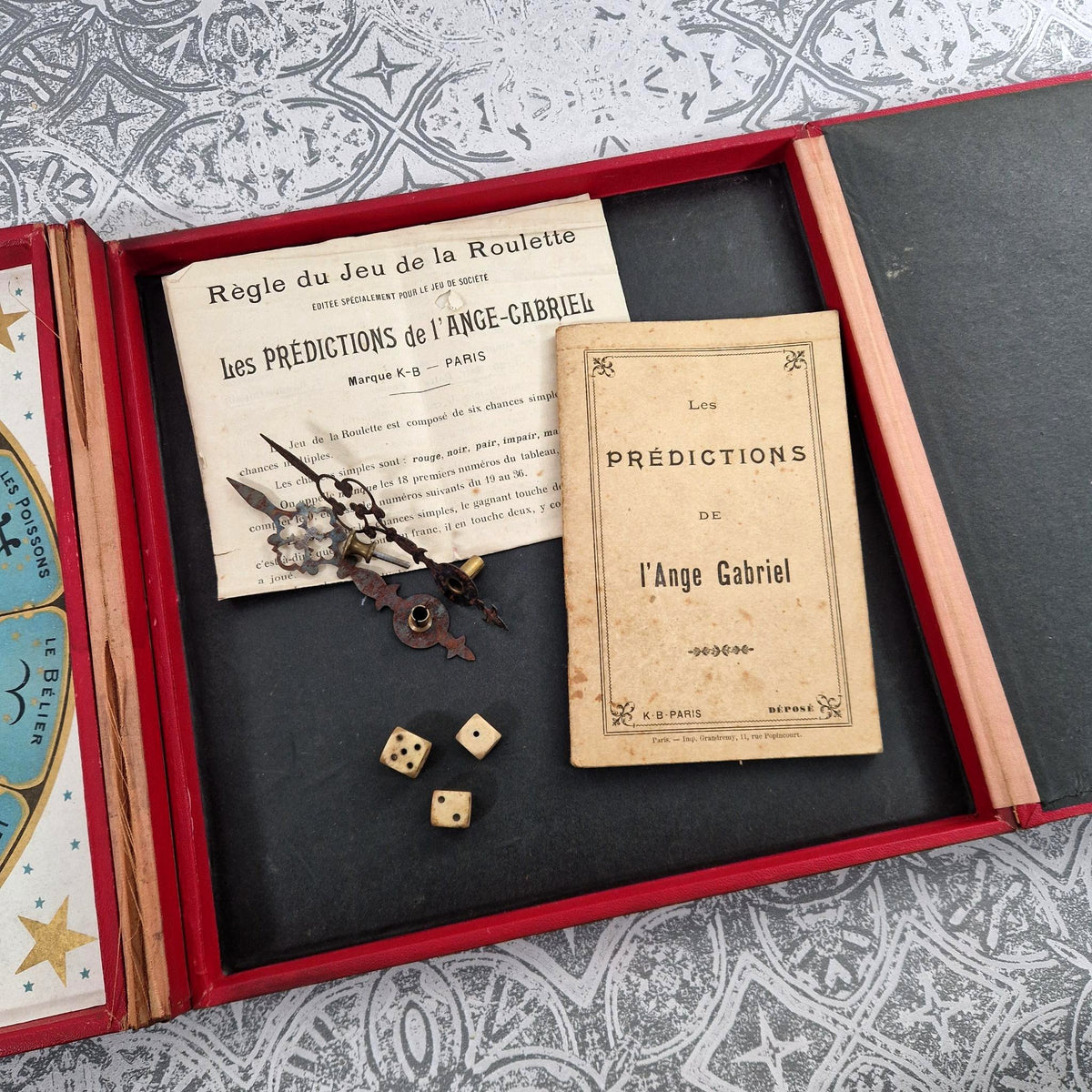 Les prédictions de l'Ange Gabriel - Jeu K.B Paris, Vers 1880