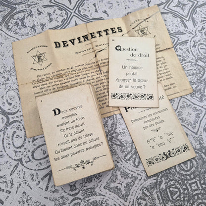Rare riddle game - Circa 1900