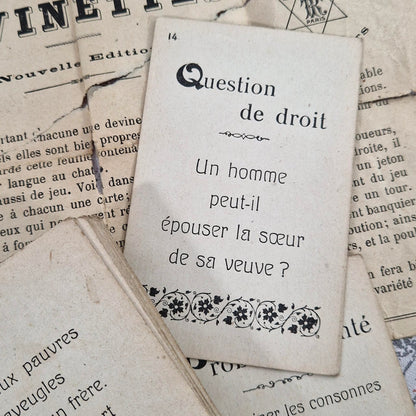 Rare riddle game - Circa 1900