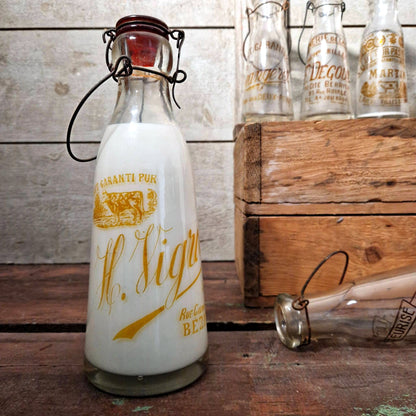 Bouteille de lait « H. Vigroux Béziers » - Début XXe