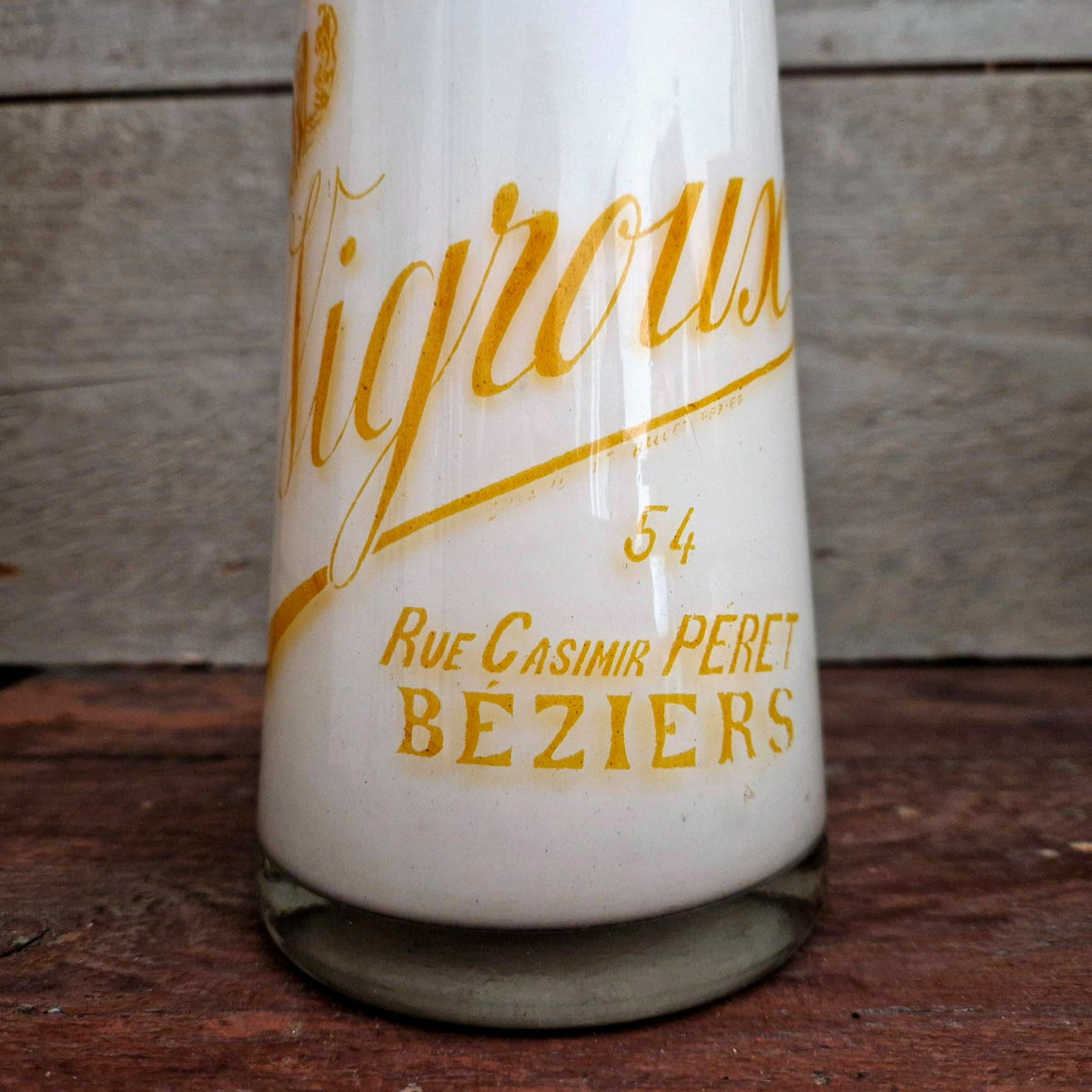 Bouteille de lait « H. Vigroux Béziers » - Début XXe