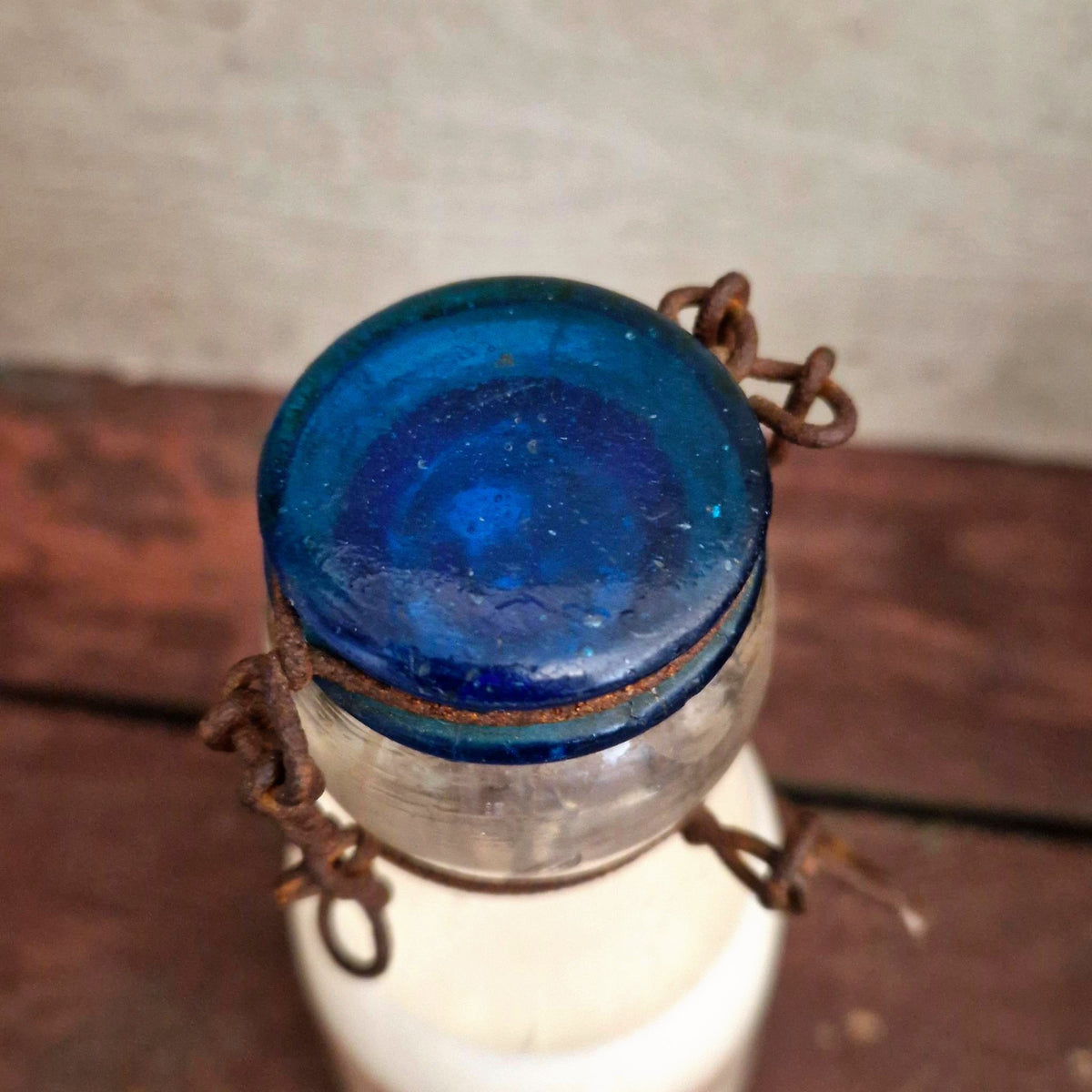 Antique milk bottle "Vaquier, Saint-Maur"