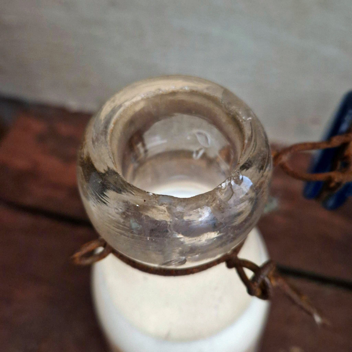Antique milk bottle "Vaquier, Saint-Maur"
