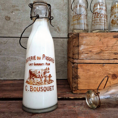 "Laiterie du Progrès - C. Bousquet" milk bottle