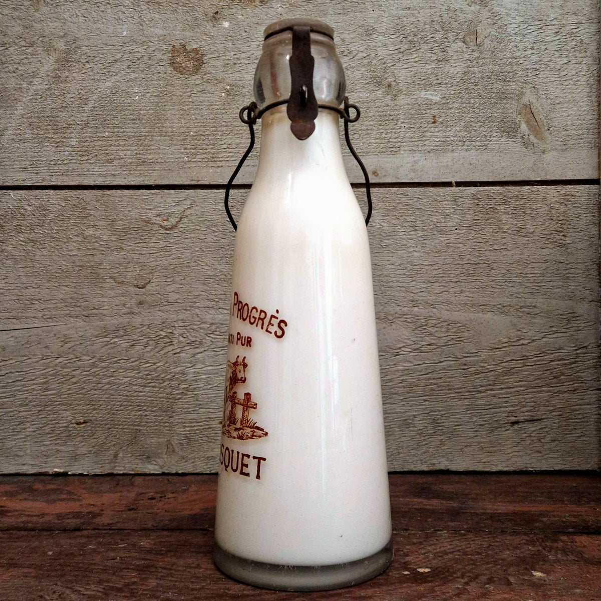 "Laiterie du Progrès - C. Bousquet" milk bottle