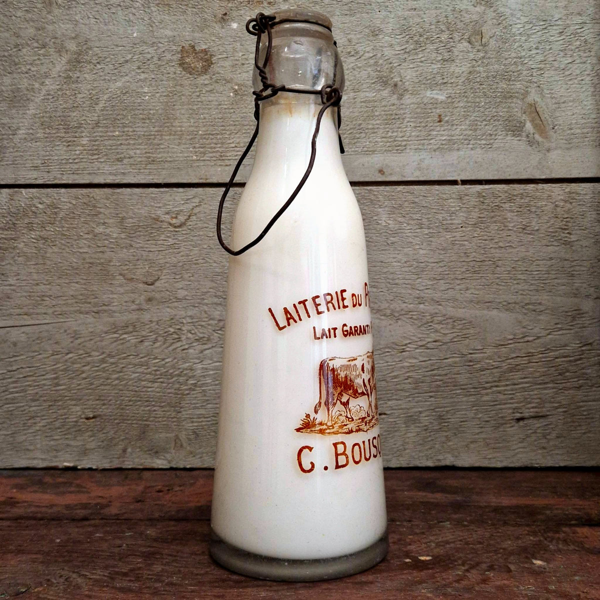 "Laiterie du Progrès - C. Bousquet" milk bottle