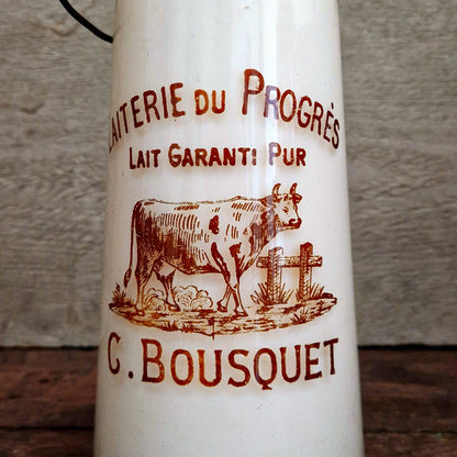 "Laiterie du Progrès - C. Bousquet" milk bottle