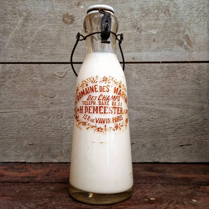 Bouteille de lait « H. Demeester, Paris » - Début XXe
