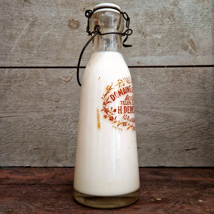 Bouteille de lait « H. Demeester, Paris » - Début XXe