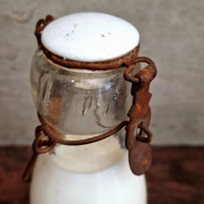 Ancienne bouteille «  Lait de Normandie, Paris »