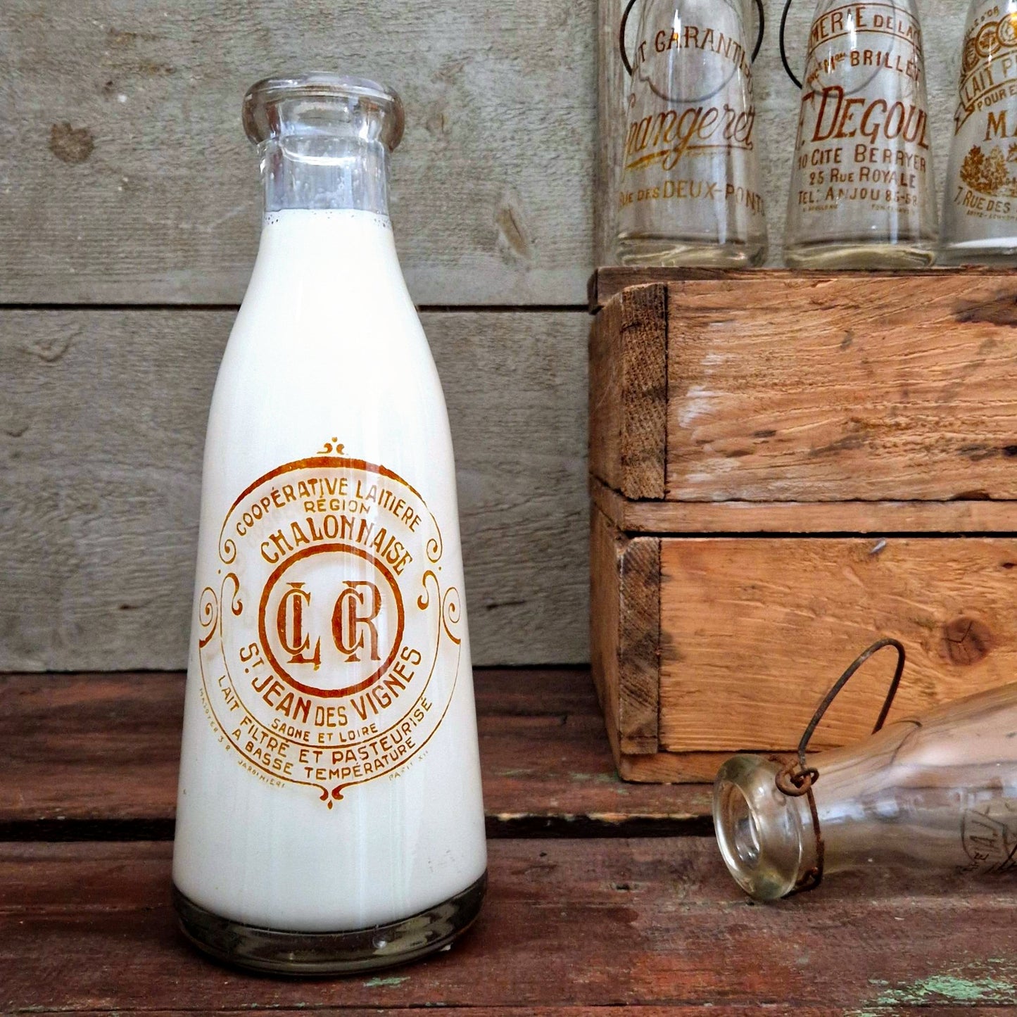Bouteille de lait « Coopérative Laitière Chalonnaise »