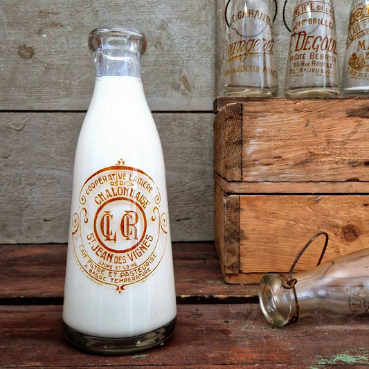 Bouteille de lait « Coopérative Laitière Chalonnaise »