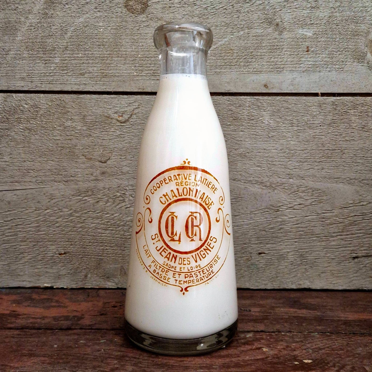 Bouteille de lait « Coopérative Laitière Chalonnaise »