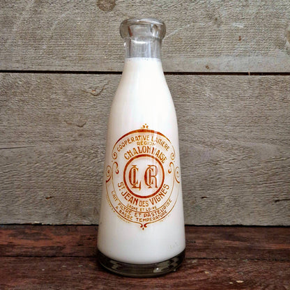 Bouteille de lait « Coopérative Laitière Chalonnaise »