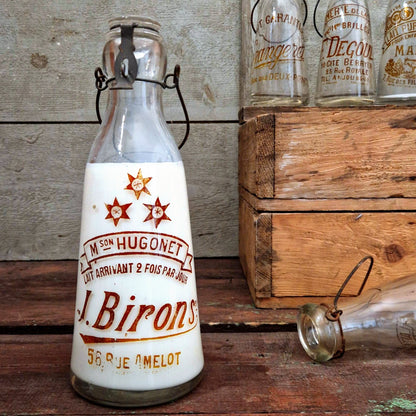 Bouteille de laiterie ancienne, « J. Birons Paris »