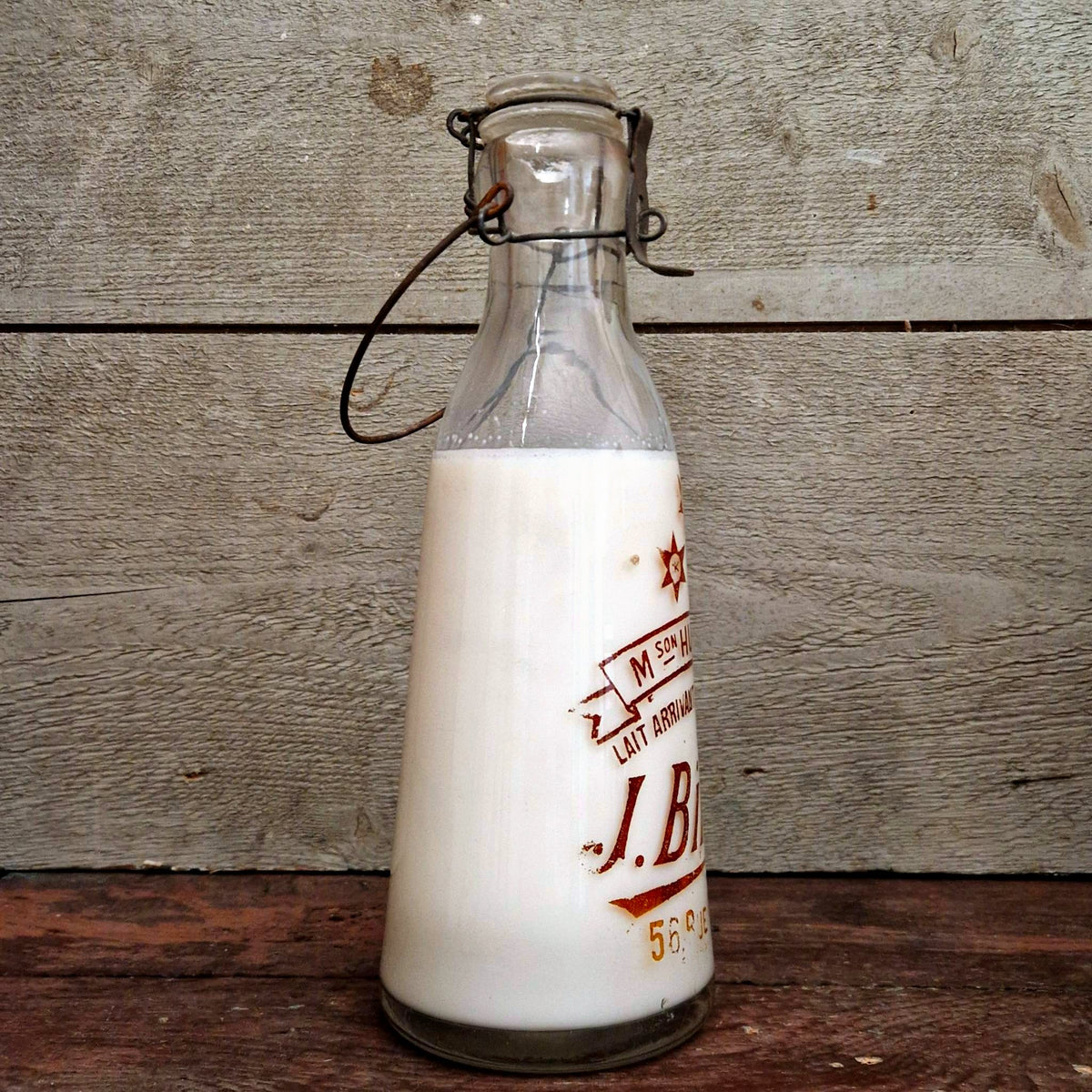 Bouteille de laiterie ancienne, « J. Birons Paris »