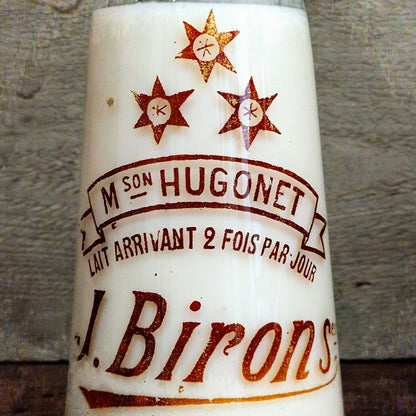 Bouteille de laiterie ancienne, « J. Birons Paris »