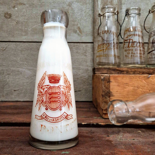 Bouteille de lait « Laiterie de la Bécassière » Le Pontet