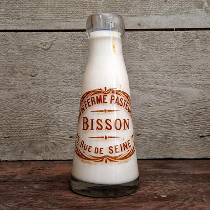 Bouteille de lait pasteurisé « Bisson,  Paris »