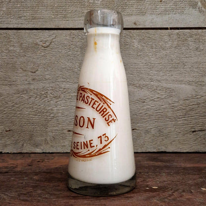 Bouteille de lait pasteurisé « Bisson,  Paris »